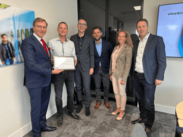 Cybercertificaat prijsuitreiking